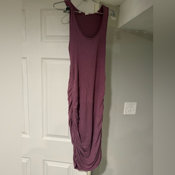 Pink Blush Maternity Mauve Midi Dress - Picture 2 of 3